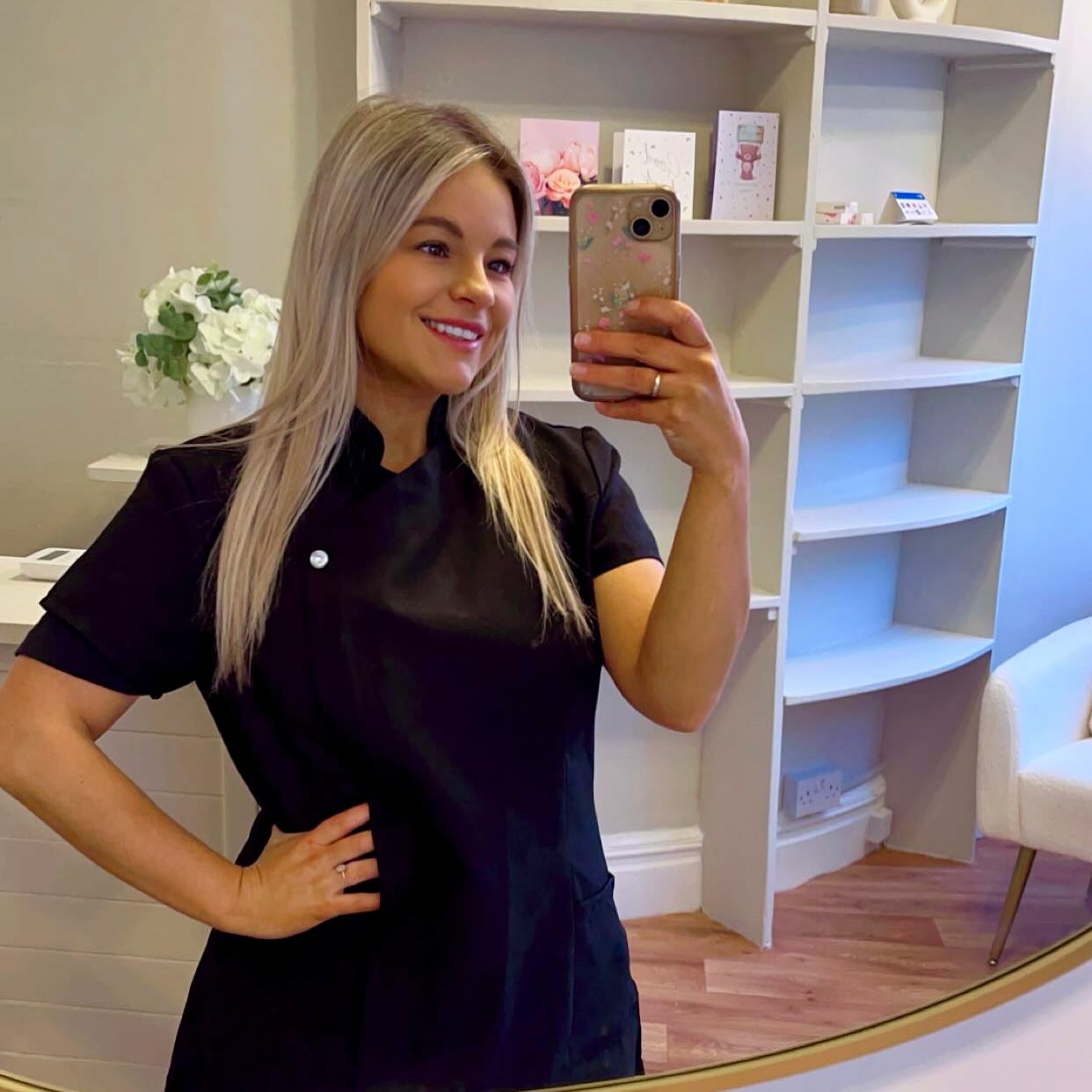 Kelly in the salon at Revive Beauty